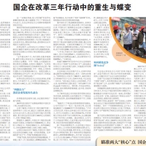 国企在改革三年行动中的重生与蝶变