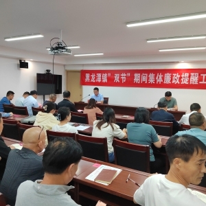 漯河市示范区黑龙潭镇：严明“双节”纪律 筑牢廉洁防线