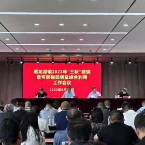 漯河市示范区黑龙潭镇召开2023年“三秋”禁烧暨可燃物禁烧及综合利用工作会议