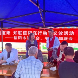 主题教育见行动 爱心义诊暖民心 河南省信阳市知联会开展“情暖重阳 知联信阳在行动”义诊活动