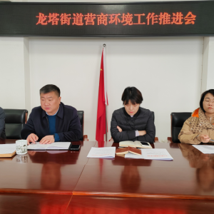 优营商、促发展！漯河市郾城区龙塔街道召开营商环境工作推进会