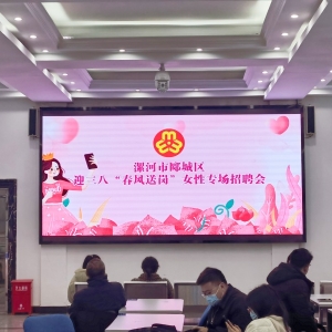 漯河市郾城区举办迎三八“春风送岗”女性专场招聘会