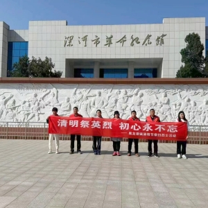 漯河市示范区黑龙潭镇开展“清明祭英烈 初心永不忘”追思祭扫活动
