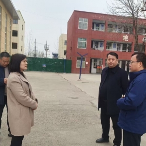 漯河市源汇区委常委、宣传部部长、副区长齐琳，到大刘镇初级中学督导调研校园安全工作