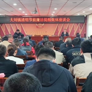 漯河市源汇区大刘镇组织召开集体廉洁谈话会