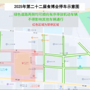 漯河食博会期间，车辆轻微违停不处罚