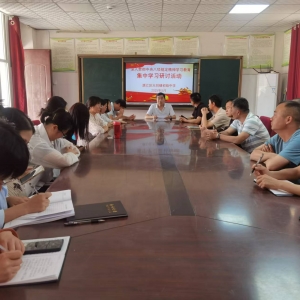 漯河市源汇区大刘镇初级中学开展深入贯彻中央八项规定精神学习教育集中学习研讨活动