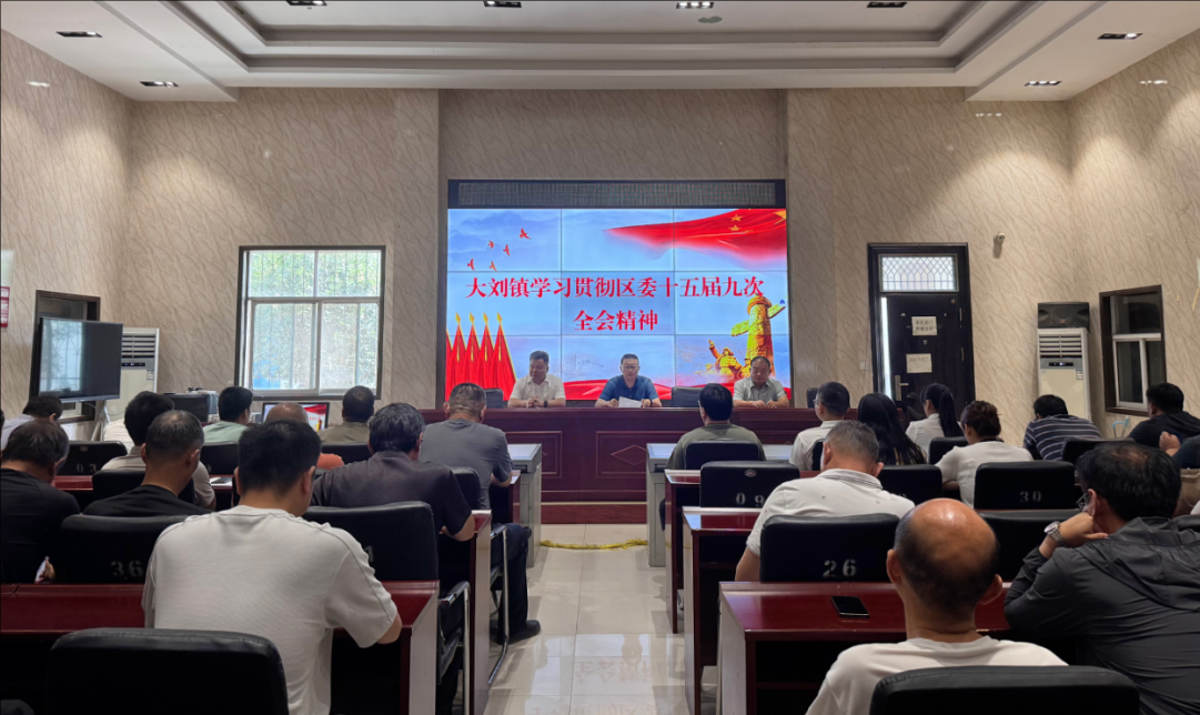 漯河市源汇区大刘镇学习贯彻区委十五届九次全会精神